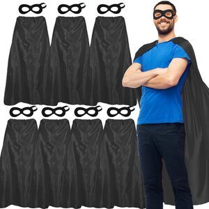 9853 Superhero Capes And Masks For Adults Bulk-men Super Hero